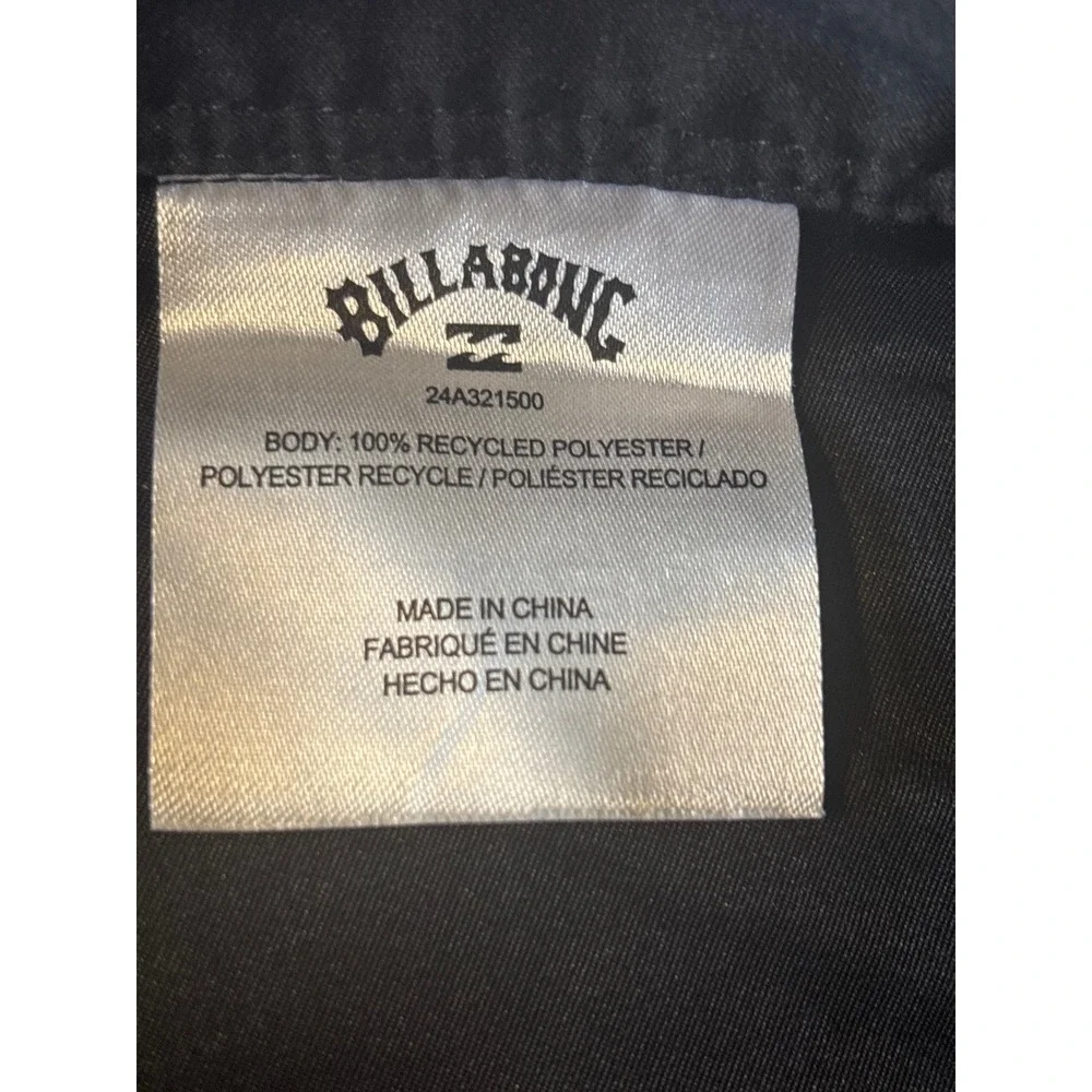 Billabong Board Shorts Mens 34 Black Surf Swim Lace Up Solid